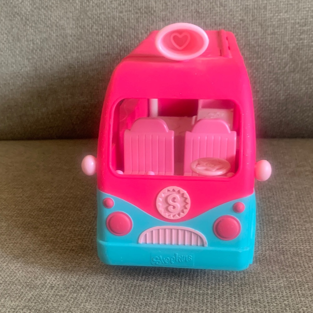 Shopkins Pink & Teal Ice Cream Truck Vehicle Playset with Accessories - Picture 6 of 11